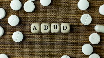 adhd för mental hälsa medvetenhet koncept. foto