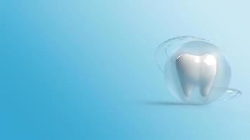en tänder 3d-rendering för vårdinnehåll. foto