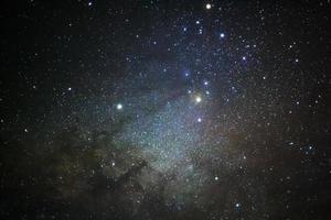 närbild - en vidvinkelvy av Antares-regionen på Vintergatan foto