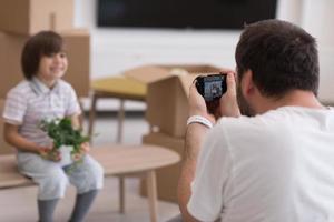 fotografering med barnmodell foto