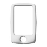 mobiltelefon ikon 3d isolerad på vit bakgrund foto