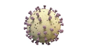 coronavirus covid-19-utbrott och coronavirus-influensabakgrund som farliga fall av influensastam som ett pandemiskt medicinsk hälsoriskkoncept med sjukdomscell som 3d-rendering foto