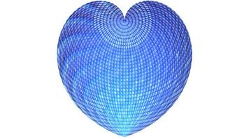 en abstrakt bakgrund med en textural gradient blått hjärta. foto