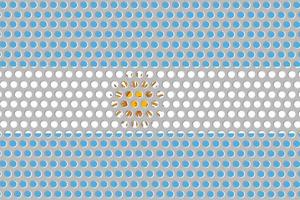 Argentinas flagga på metall foto