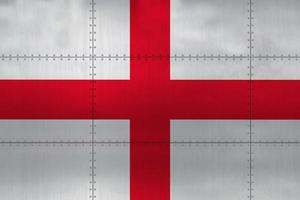 Englands flagga på metall foto