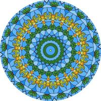 abstrakt färgglad mandala bakgrund. ovanlig blomform. orientaliska ., antistressterapimönster. väv designelement foto