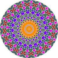 lyx dekorativ mandala design bakgrund färgglad. ovanlig blomform. orientalisk .. väv designelement foto