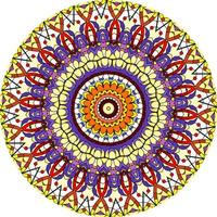 färgglada mandala design bakgrund. ovanlig blomform. orientalisk. mönster för antistressterapi. väv designelement foto