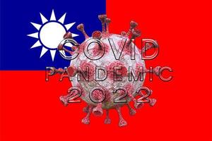 covid-19-pandemi, covid 2022 starta om covid i taiwan 2022, 3d-arbete och 3d-bild foto