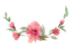 rosa blommig vårroskrans foto