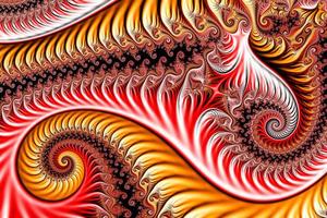 vacker zooma in i den oändliga matematiska mandelbrot set fractal. foto