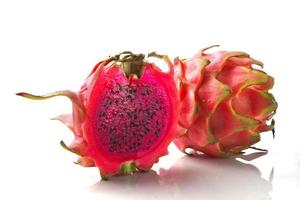 röd drakefrukt eller pitaya. foto