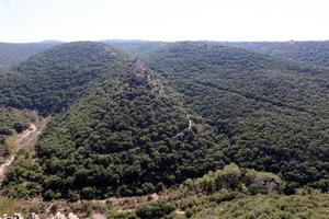 ma'alot israel 23.09. 2018. crusader castle montfort beläget i övre galileen foto