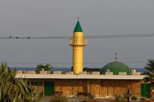 acre israel 18 januari 2020. den antika hamnstaden Akko i nordvästra israel vid Medelhavet. foto