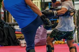 sparring thai boxning foto