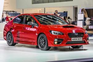 frankfurt - september 2015 subaru wrx sti presenteras på iaa internati foto