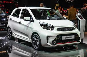 frankfurt - september 2015 kia Picanto presenteras på iaa internationala foto