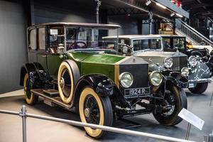 sinsheim, Tyskland - mai 2022 grön Rolls Royce silver- spöke 1924 foto