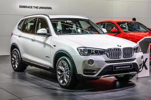 frankfurt - september 2015 bmw x3 xdrive20d presenteras på iaa interna foto