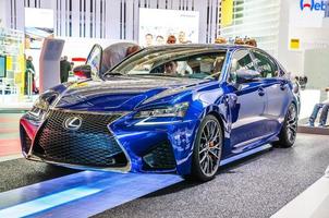 frankfurt - september 2015 lexus gs f presenteras på iaa internationell foto