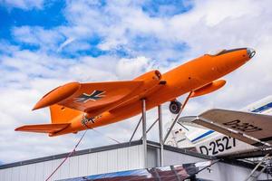 sinsheim, Tyskland - mai 2022 orange engelsk elektrisk canberra b.2 foto