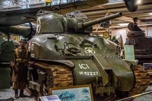 sinsheim, Tyskland - mai 2022 amerikan oss medium tank sherman m4 a1 foto