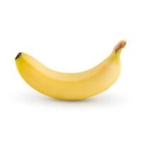 banan isolerad på en vit bakgrund foto