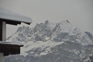 vinter bergslandskap foto