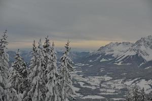 vinter bergslandskap foto