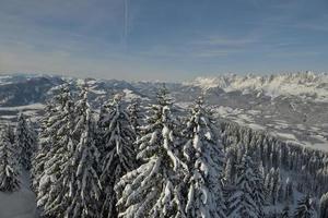 vinter bergslandskap foto