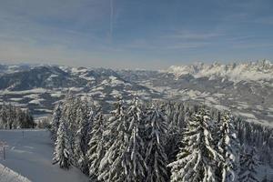 vinter bergslandskap foto