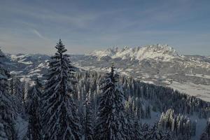 vinter bergslandskap foto