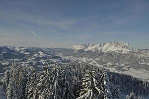 vinter bergslandskap foto