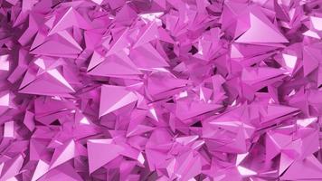 3d tolkning rosa abstrakt kristall bakgrund foto