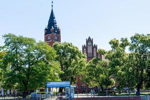 berlin, berlin Tyskland 23.07.2018 koepenick stad hall med landning skede foto