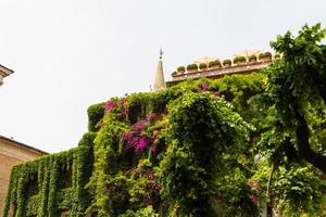 byggnadsruiner och antika kolonner i Rom, Italien foto