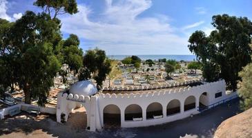 hammamet, tunisien - antika kyrkogård i oktober 2014 nära medina den 6 oktober 2014 i hammamet, tunisien foto