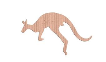 känguru form papper låda foto