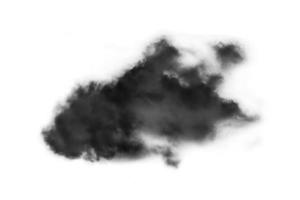 texturerad rök, abstrakt svart, isolerad på vit bakgrund foto