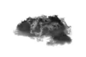 moln isolerat på vit bakgrund, texturerat rök, borsta moln, abstrakt svart foto