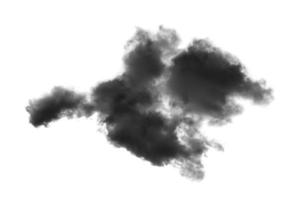 moln isolerat på vit bakgrund, texturerat rök, borsta moln, abstrakt svart foto