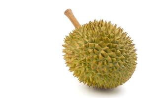 kung av frukter, Durian på vit bakgrund. foto