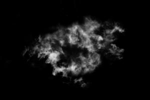texturerad moln, abstrakt svart, isolerad på svart bakgrund foto