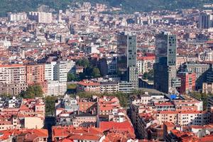 stadsbild från bilbao city, baskien, spanien, resmål foto