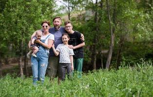 hipster familj porträtt foto