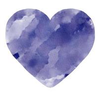 nevy blå hjärta vattenfärg måla färga bakgrund foto