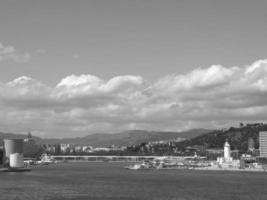 malaga stad i spanien foto