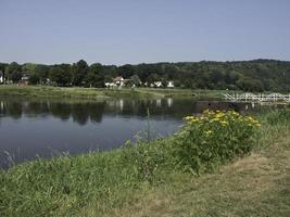 de weser flod i Tyskland foto