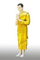 de buddha staty stå isolerat foto