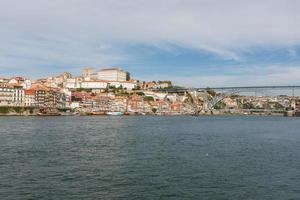 se av porto stad på de flodbank foto